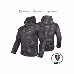 Tactical Jacket Fleece Winter Men Hiking Jackets Windbreaker Waterproof Soft Shell Jacket Motorcycle Camping Fishing Clothing ...