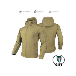 Tactical Jacket Fleece Winter Men Hiking Jackets Windbreaker Waterproof Soft Shell Jacket Motorcycle Camping Fishing Clothings - LY YW Jacket, XL