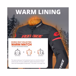 Motorcycle Men's Jacket Waterproof Moto Protection Motocross Jacket With Linner  Motobiker Racing Suit Riding Racing - Grey Black Jacket, XL