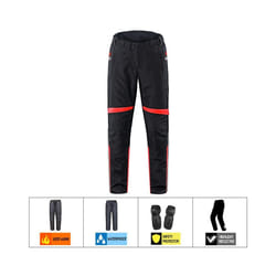 Motorcycle Men's Jacket Waterproof Moto Protection Motocross Jacket With Linner  Motobiker Racing Suit Riding Racing - Red Black Pants, L