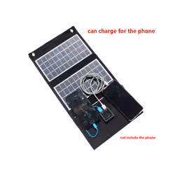 100W/80W/60W Foldable Solar Panel Portable Dual USB 5V Charger for Camping Outdoor Power Station Cell Phone Tablet Power - 100W