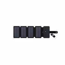 Outdoor Multifunctional Portable Solar Charging Panel with Foldable 5V 1A USB Output Device, Emergency Power Supply for - 4 T ...