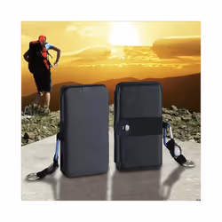 Outdoor Multifunctional Portable Solar Charging Panel Foldable 5V 1A USB Output Device Camping Tool High Power Output - Black 5