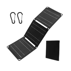 Foldable Solar Panel 21W IP68 Waterproof Outdoor Cells Battery Charger High Efficiency ETFE Solar Panel for Phone Power - black