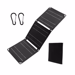 Foldable Solar Panel 21W IP68 Waterproof Outdoor Cells Battery Charger High Efficiency ETFE Solar Panel for Phone Power - gre ...