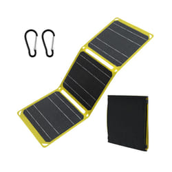 Foldable Solar Panel Ip68 Waterproof Portable Etfe-Monocrystalline Silicon Solar Panel Charger with 5v/9v/12v USB Type C - Fluorescent Green