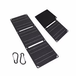 30W/40W 5V Foldable Solar Panel Portable Battery Phone Charger PD 20W QC 3.0 5V 9V 12V IP67 Waterproof Photovoltaic Panel - champagne 20W