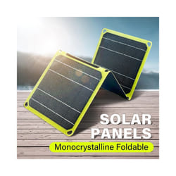 30W/40W Foldable Solar Panel Dual USB +DC Solar Cell Battery Phone Charger Portable Solar Charger Outdoor Mobile Bank Charger - Yellow 3 Foldable