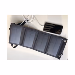 USB Foldable Solar Panel portable Flexible Small Waterproof 5V Folding Solar Panels Cells For mobile phone Battery Charger - 5foldblack