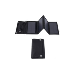 USB Foldable Solar Panel portable Flexible Small Waterproof 5V Folding Solar Panels Cells For mobile phone Battery Charger - 4foldblack