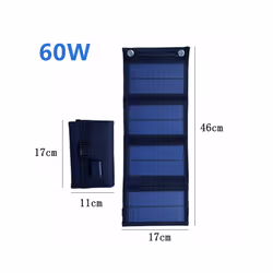 70W/50W/30W Foldable Solar Panel USB 5V Solar Charger Waterproof Solar Cell Portable Outdoor Phone Power Bank for Camping - 6 ...
