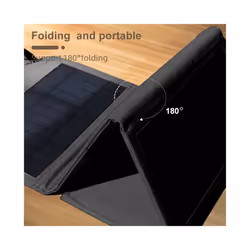 Foldable usb 5v solar panels battery 15W power bank For lights cells phone iphone 15 pro xiaomi samsung 3in1 Charging Cable - add 6in1 cable.
