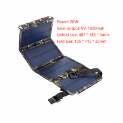 21W Foldable Solar Panel Charger Waterproof Portable Solar Charger USB Ports for Battery Phone Camping Supplies Survival - 20 ...