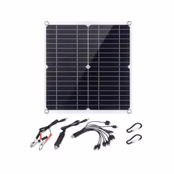 200 Watt Solar Panel Kit Portable Dual-USB with LCD Solar Controller 12V Folding Battery Charger with Controller Caravan - so ...
