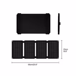 ETFE Foldable Solar Panel 9V 30W For Iphone Phone Power Bank Solar USB Portable Solar Charger Camping Outdoor Hiking Waterproof - 10W