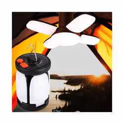 Outdoor Lighting LED Leaf Camping Lamp Hung Emergency Solar USB Rechargeable Tent Camping Lights Fishing Travel Lanterns - B-USB Rechargeable