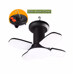 Outdoor Lighting LED Leaf Camping Lamp Hung Emergency Solar USB Rechargeable Tent Camping Lights Fishing Travel Lanterns - B- ...