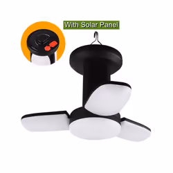 Outdoor Lighting LED Leaf Camping Lamp Hung Emergency Solar USB Rechargeable Tent Camping Lights Fishing Travel Lanterns - A- ...