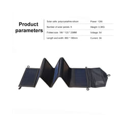 12W 14W 21W 28W 42W 63W 5V 18.5V Foldable Solar Panel USB Portable Battery Charger For Outdoor Camping Waterproof - 12W 5V