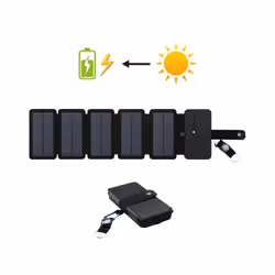 Folding Outdoor Solar Panel Charger Portable 5V 2.1A USB Output Devices Camp Hiking Backpack Travel Power Supply For Smartpho ...