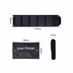 100W Foldable Solar Panel Portable Solar Charger USB 5V Waterproof Solar Cell Outdoor Mobile Power for Camping Hiking with -  ...