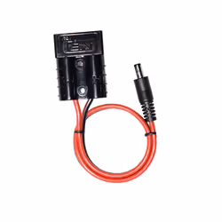 14AWG DC 5.5mm X 2.1mm Power Plug Extension Cable Connector for Anderson Power Generator Backup Battery and Foldable Solar - 1PCS RED