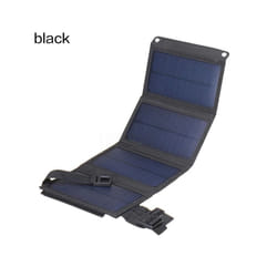 Solar Panel 20w Foldable Bag Portable Outdoor Small Photovoltaic Solar Usb Charging Board Camping Equipment  Survival Charger - Black