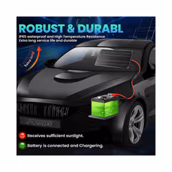 12V Solar Trickle Charger for Car Battery Solar Battery panel Maintainer for Car Truck Boat RV Motorcycle Marine Trailer - solar panel 12v kit