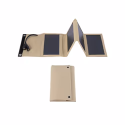 10W Foldable Solar Panel Portable Charger 5V Dual USB Charging for Camping Outdoor Power Station Cell PhoneTablet Power - Kha ...