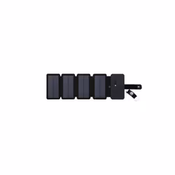 Outdoor Multifunctional Portable Solar Charging Panel Foldable 5V 2.1A USB Output Device Camping Tool High Power Output - 4 T ...