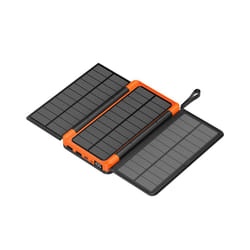 20000mAh Folding Solar Power Bank with 3 Solar Panel Qi Wireless Charger Powerbank for iPhone 15 14 13 Huawei Xiaomi Poverbank - 20000mah, Orange