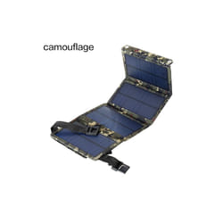 Solar Cell 20W Photovoltaic Panels USB Charger System Battery V 5V Portable Flexible Foldable Energy Power Camping Set - Camouflage