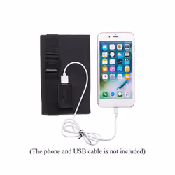 Solar Cell 20W Photovoltaic Panels USB Charger System Battery V 5V Portable Flexible Foldable Energy Power Camping Set - 4foldblack