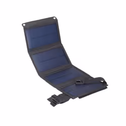 Waterproof 20W 5V Foldable USB Solar Panel Cells Portable Outdoor Mobile Phone Power Battery Cells Charger for Camping - Black