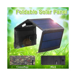 Waterproof 20W 5V Foldable USB Solar Panel Cells Portable Outdoor Mobile Phone Power Battery Cells Charger for Camping - Camouflage