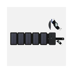 Outdoor Multifunctional Portable Solar Charging Panel Foldable 5V 1A USB Output Device Camping Tool High Power Output - B