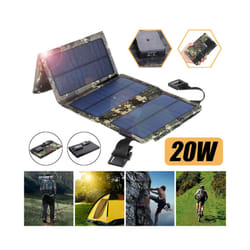20W 5V Solar Panel Foldable USB Solar Panels Portable Charger Outdoor Mobile Phone Power Battery Cells Solar Charger for - 5W 5V