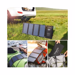 14W 25W 28W Solar Panel Portable Kit Solar System Foldable Waterproof USB Charger for Phone, Power Bank, Camping - 14W