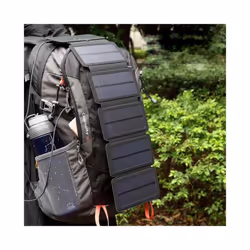 Portable Solar Panel Foldable Solar Charger With USB Outputs Foldable Solar Panel Solar Charger Portable Power Generation - 5 Panels