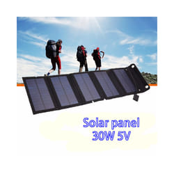 Solar Cell 30W Photovoltaic Panels USB Charger System Battery V 5V Portable Flexible Foldable Energy Power Sunpower Camping - SP30V5