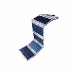 30W Folding Solar Panel USB 5V Waterproof Solar Charger Portable Mobile Solar Power Bank for Outdoor Camping Hiking with - 5V