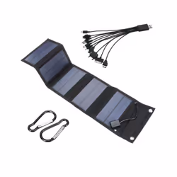 70W Foldable Solar Panel 5V USB Solar Cell Portable Folding Waterproof Solar Panel Charger Outdoor Mobile Power Battery - Sol ...