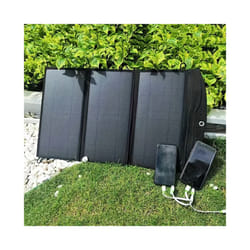 5V 21W Foldable Solar Panel Charger Dual USB Output Fast Solar Charging Mobile Phones Power Bank USB Light More USB Devices - 21W-Blue, 5V