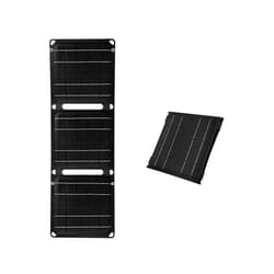 Outdoor Portable Solar Panel Solar Charger 5V 21W Foldable Battery Phone Charger PD QC3.0 9V 12V Flexible Solar Panels - Black