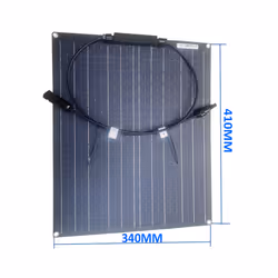 Solar Panel 20w 18V Flexible Portable ETFE Film Coating For 12V Battery Charger Car or Camping Phone Charge - L410mm W340mm