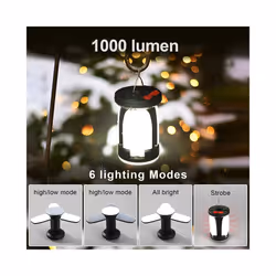 LED Leaf Camping Hung Lamp Outdoor Folding Solar Emergency Tent Camping Lights Fishing Travel Lanterns USB Rechargeable - Leaf Camping Light