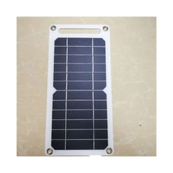 Foldable Outdoor Camping Portable Solar Charger Power Bank Battery Mobile Phone Charging Solar Panel - Dark Grey