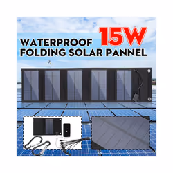 30W Solar Panel Charger Foldable Solar Plate 5V USB Portable Solar Cell Charger for Phone Battery Outdoor Waterproof Power