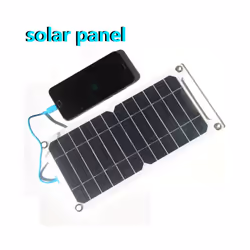 10W Solar Kit 5V Outdoor Solar Mobile Phone Charging Panel Flexible Solar Panel Backpack Solar Charger - solar panel