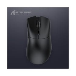 Attack Shark R1 Wireless Mouse Bluetooth Gaming Mouse PAW3311 Sensor,1000Hz Return-rate,Tri-mode,Ergonomic,Rechargeable - Black B with OTG